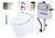 RW Auto Flush, Prime Edition — TCF802C2G (silver trim), remote control floorstanding