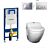 turnkey turn key all in one bidet seat wall hung rimless japanese shower toilet