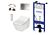 TOTO WASHLET SX Ewater+ Auto flush version + TOTO SP WC + TOTO cistern frame + TOTO Flush plate Complete Set 